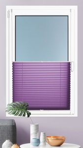 Kutti, Plissee, »Brisa«, Kutti, Lichtschutz, ohne Bohren, verspannt, Kutti Plissee »Brisa«, Lichtschutz, ohne Bohren, verspannt, Klemmfix, Sichtschutz, blickdicht, einfarbig, Klemmträger