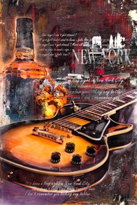 undefined, DECO PANEL, Reinders! Deco-Panel »Gitarre & Whiskey«, 60/90 cm