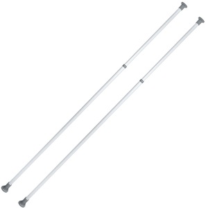 Wenko, WENKO Teleskopregal, (Set, 2 St.), Hauptstange ausziehbar vom 165 - 300 cm, WENKO Teleskopregal »Modell Herkules«, (Set, 2 St.), ausziehbare Hauptstange 165-300 cm, passend zur WENKO Herkules-Serie