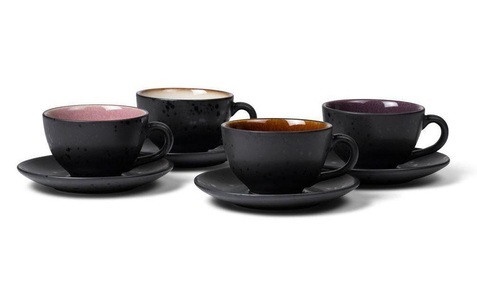 Bitz, Bitz - Kaffeetasse 0.24, 4 Stück, Schwarz, Bitz Tasse »Kaffeetasse 240 ml, 4 Stück«