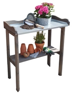 PROMADINO, promadino Pflanztisch, promadino Pflanztisch, mit verzinkter Arbeitsfläche, BxTxH: 84x38x90 cm