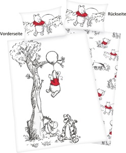 HERDING, HERDING Bettwäsche Winnie Pooh 100x135cm, Disney Babybettwäsche »Disney´s Winnie Pooh«, mit liebevollem Motiv