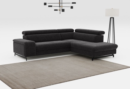 COTTA Ecksofa »Emma L-Form«, mit Kopfteilverstellung, wahlweise mit Bettfunktion & Bettkasten
