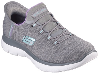 Skechers, Skechers Slip-On Sneaker »SUMMITS DAZZLING HAZE«, mit dezenten Kontrastdetails, Skechers Summits - Dazzling Haze - Schuhe - Damen Grey / Multi 38