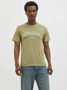 Jack & Jones T-Shirt »JORALMERIA BOLD BRANDING TEE SS CN«, mit Logo Druck