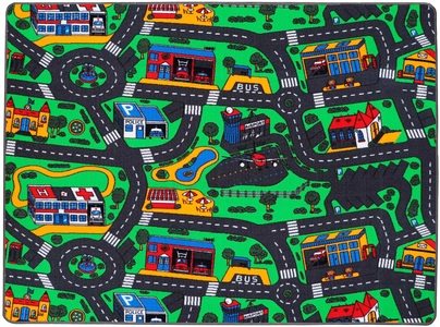 Primaflor-Ideen in Textil, Primaflor-Ideen in Textil Kinderteppich »CITY«, rechteckig, 5 mm Höhe, Strassen-Spiel-Teppich, Strassenbreite ca. 9 cm, Kinderzimmer, Primaflor-Ideen in Textil Kinderteppich »CITY«, rechteckig, 5 mm Höhe, Strassen-Spiel-Teppich, Strassenbreite ca. 9 cm, Kinderzimmer