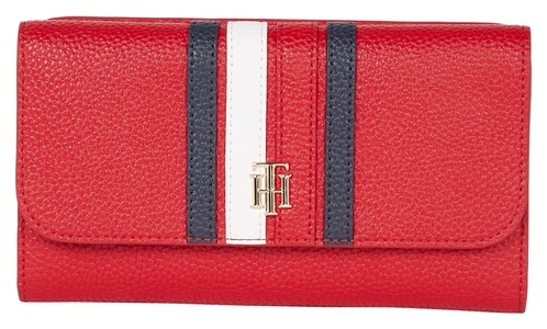 Tommy Hilfiger, Tommy Hilfiger Geldbörse »TH ELEMENT LARGE FLAP CORP«, mit viel Stauraum, 