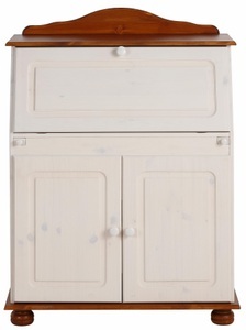 HOME AFFAIRE, Home affaire Sekretär »Mette«, Breite 82 cm, Home affaire Sekretär »Mette, Schreibtisch im Landhausstil,«, aus Massivholz, Breite 82 cm