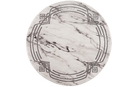 undefined, Teppich »Noa grey«, rund, - mm Höhe, Carpet City Teppich »Noa 9297«, rund, 11 mm Höhe, Kurzflor, Modern, Weicher For, Pflegeleicht