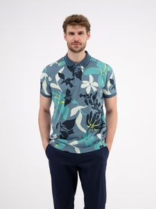 LERROS Poloshirt »LERROS Poloshirt, sommerlich-floral gemustert«