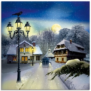 Artland Glasbild »Winterzeit«