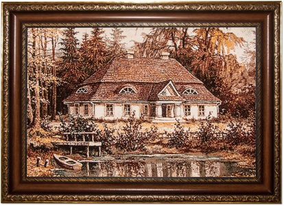 MorgenLand, morgenland Wandteppich »Bild-Teppich Figurativ 82 x 62 cm«, rechteckig, 0,6 mm Höhe, besonders weich durch Microfaser, morgenland Wandteppich »Bild-Teppich Figurativ 82 x 62 cm«, rechteckig, 6 mm Höhe, besonders weich durch Microfaser
