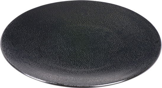 Lambert, Lambert Servierplatte »Kaori«, (Set, 2 tlg.), Ø 34,5 cm, handgefertigt, schwarz-metallic, 