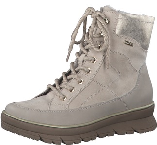 Jana, Jana Winterboots, mit Metallic-Einsatz am Schaft, 