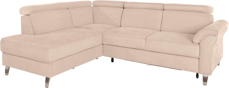 SIT&MORE, sit&more Ecksofa, sit&more Ecksofa, inklusive Kopfteilverstellung, wahlweise mit Bettfunktion und Bettkasten