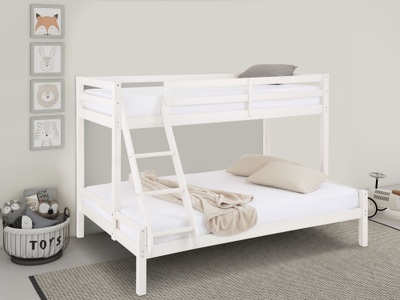 LÜTTENHÜTT, Lüttenhütt Kinderbett »Alpi«, mit 2 Schlafgelegenheiten, inklusive Lattenrost und Leiter, aus massivem Kiefernholz, Etagenbett, Lüttenhütt Kinderbett »Alpi«, mit 2 Schlafgelegenheiten, inklusive Lattenrost und Leiter