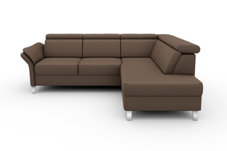 SIT&MORE, sit&more Ecksofa, sit&more Ecksofa »Vincenzo L-Form«, inklusive Kopfteilverstellung, wahlweise mit Bettfunktion, Bettkasten