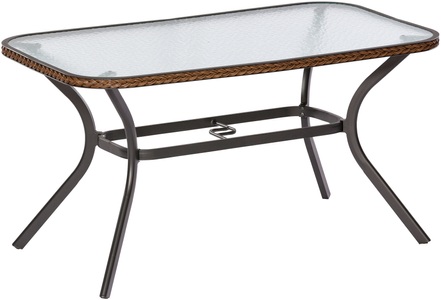 Merxx, MERXX Gartentisch »Ravenna«, Polyrattan, 150x85 cm, braun, MERXX Gartentisch »Ravenna«, 85x150 cm