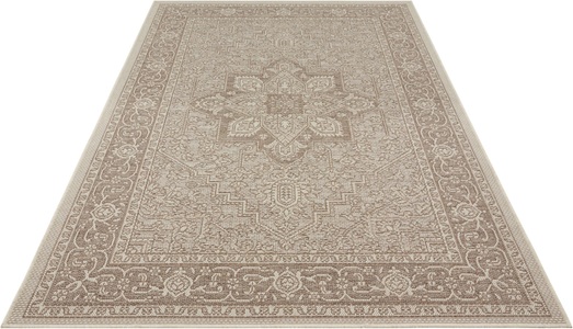 BOUGARI, Teppich, »Anjara«, bougari, rechteckig, Höhe 4 mm, maschinell gewebt, NORTHRUGS Teppich »Anjara«, rechteckig, 4 mm Höhe, In-und Outdoor geeignet, Strapazierfähig und pflegeleicht, Flachgewebe