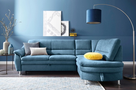 SIT&MORE, sit&more Ecksofa, sit&more Ecksofa »Cardoso L-Form«, mit Federkern, wahlweise mit Bettfunktion und Schubkasten