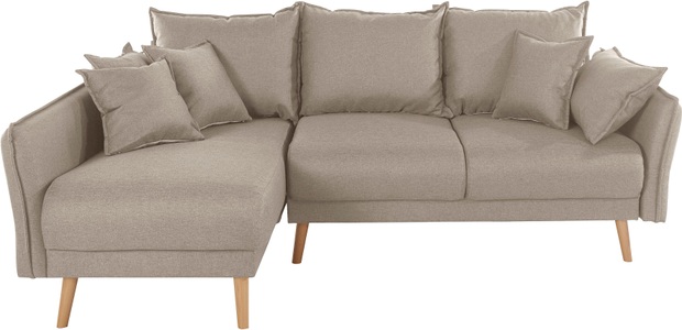 ANDAS, andas Ecksofa »Granbo«, incl. Bettfunktion und Bettkasten, Federkern-Polsterung, Seitentasche im Armteil, Home affaire Ecksofa »Granbo L-Form«, incl. Bettfunktion und Bettkasten, Federkern-Polsterung, Seitentasche