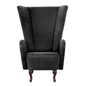 MAX WINZER, Max Winzer® Ohrensessel »Anastasia«, mit geschwungenen Holzfüssen, Hochlehner, Max Winzer® Ohrensessel »Anastasia Designsessel, extravaganter Hochlehnsessel, trendige Farben«, elegantes Highlight im Wohnzimmer, mit geschwungenen Holzfüssen