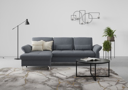 INOSIGN, INOSIGN Ecksofa »Palm Beach«, Federkern, mit Sitztiefenverstellung, wahlweise mit Bettfunktion, Bettkasten und Armteilverstellung, INOSIGN Ecksofa »Palm Beach L-Form«, Federkern, mit Sitztiefenverstellung, wahlweise mit Bettfunktion