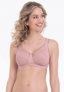 Anita, Clara - Komfort Bh Ohne Bügel Damen Rosa C/105, Anita since 1886 Gemoldeter BH »Komfort-BH Clara«, Cup C-G, semitransparente Dekolleté-Blende