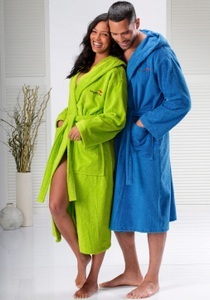KangaROOS, Unisex-Bademantel »Cassidy«, KangaROOS, KangaROOS Unisex-Bademantel »Cassidy, für Damen & Herren, Standardlänge & Überlänge«, (1 St.), mit Taschen, Männer und Frauen, Baumwolle, Reise, Hotel, Sauna, S-3XL