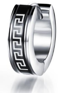 FIRETTI, Firetti Single-Creole »Tribal - Mäander«, Firetti Single-Creole »Schmuck Geschenk Ohrschmuck einzeln Tribal - Mäander«