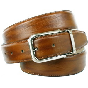 ANTHONI CROWN, Anthoni Crown Eleganter Ledergürtel in Cognac, 