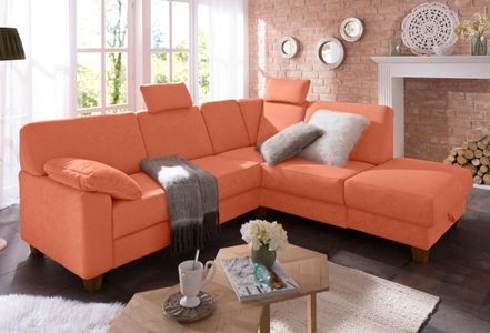 HOME AFFAIRE, Home affaire Ecksofa »Belfort«, mit Federkern, wahlweise mit Bettfunktion und Stauraum