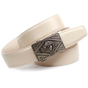 ANTHONI CROWN, Anthoni Crown 3, 4 cm Automatik Damengürtel in Beige, 