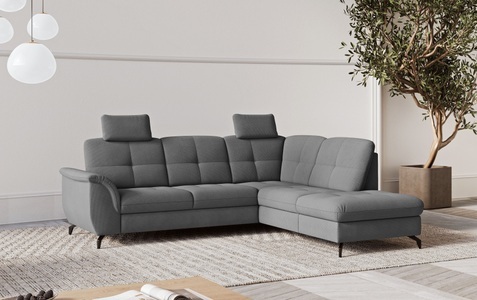 sit&more Ecksofa »Zora L-Form«, wahlweise mit Bettfunktion und Bettkasten