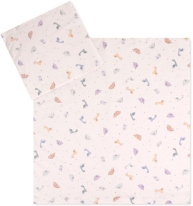 Julius Zöllner, JULIUS ZÖLLNER Jersey - Bettwäsche Little Dinos 80 x 80 cm, Julius Zöllner Kinderbettwäsche »Baby- und Kinderbettwäsche aus 100% Jersey-Baumwolle«, erhältlich in den Grössen 80x80+35x40cm und 100x135+40x60cm
