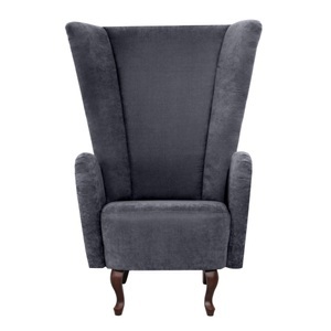 MAX WINZER, Max Winzer® Ohrensessel »Anastasia«, mit geschwungenen Holzfüssen, Hochlehner, Max Winzer® Ohrensessel »Anastasia Designsessel, extravaganter Hochlehnsessel, trendige Farben«, elegantes Highlight im Wohnzimmer, mit geschwungenen Holzfüssen