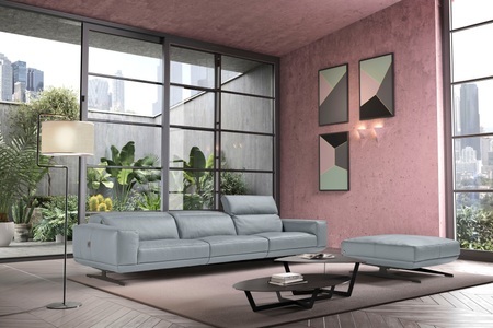 Egoitaliano, Egoitaliano 3-Sitzer »Gloria«, Beidseitig verstellbare Rückenelemente, mit Metallfüssen, Egoitaliano 3-Sitzer »Gloria, super bequem, hochwertige Verarbeitung, edles Design, Megasofa« beidseitig verstellbare Rückenelemente, mit Designmetallfüssen