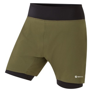 Montane, Montane Dragon Twin Skin Shorts, Herren, grün