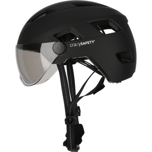 Crazy Safety, Crazy Safety Oak, Fahrradhelm, schwarz