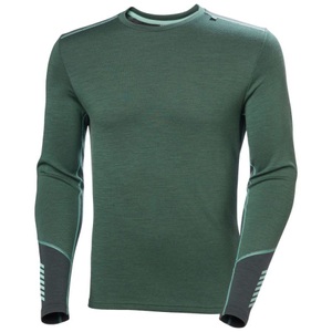 Helly Hansen, Helly Hansen Lifa Merino Midweight Crew, Herren, dunkelgrün