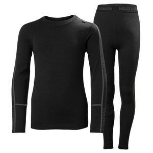 Helly Hansen, Helly Hansen Lifa Merino Midweight, Set, Junior, schwarz