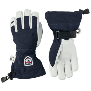 Hestra, Hestra Army Leather Heli Ski 5-Finger Handschuhe Kinder blau/weiß 2021 6 Wintersport Handschuhe