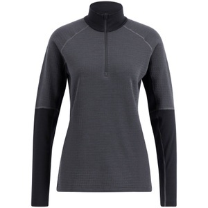 Lundhags, Lundhags Prime Merino Half Zip, Midlayer, Damen, Grau/Schwarz