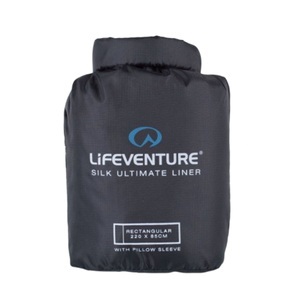 Lifeventure, Lifeventure Silk Ultimate Schlafsack Inlett, rechteckig, schwarz