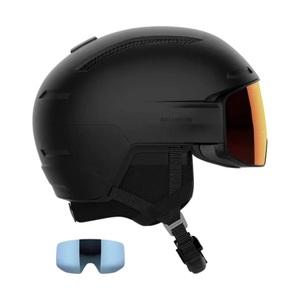 Salomon, Salomon Driver Prime Sigma Plus, Skihelm mit Visir, schwarz