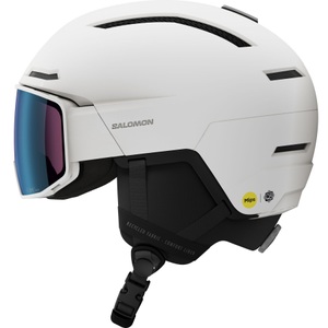 Salomon, Salomon Driver Pro Sigphoto MIPS, Skihelm mit Visier, weiß