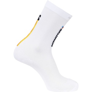 Salomon, Salomon Pulse Race Flag Crew, Laufsocken, weiß
