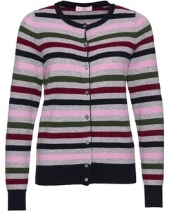 Brigitte von Schönfels, Ringel-Cardigan aus Cashmere, 