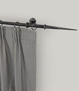 GARESA, GARESA Gardinenstange »ESPERANCA«, 1 läufig-läufig, Wunschmasslänge, rustikale Vorhanggarnitur, verlängerbar, Endknopf Spitze, m. Ringe, GARESA Gardinenstange »ESPERANCA«, 1 läufig-läufig, Wunschmasslänge, rustikale Vorhanggarnitur, verlängerbar, Endknopf Spitze, m. Ringe