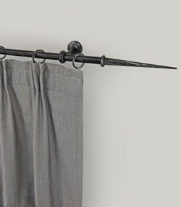 GARESA, GARESA Gardinenstange »ESPERANCA«, 1 läufig-läufig, Wunschmasslänge, rustikale Vorhanggarnitur, verlängerbar, Endknopf Spitze, m. Ringe, GARESA Gardinenstange »ESPERANCA«, 1 läufig-läufig, Wunschmasslänge, rustikale Vorhanggarnitur, verlängerbar, Endknopf Spitze, m. Ringe